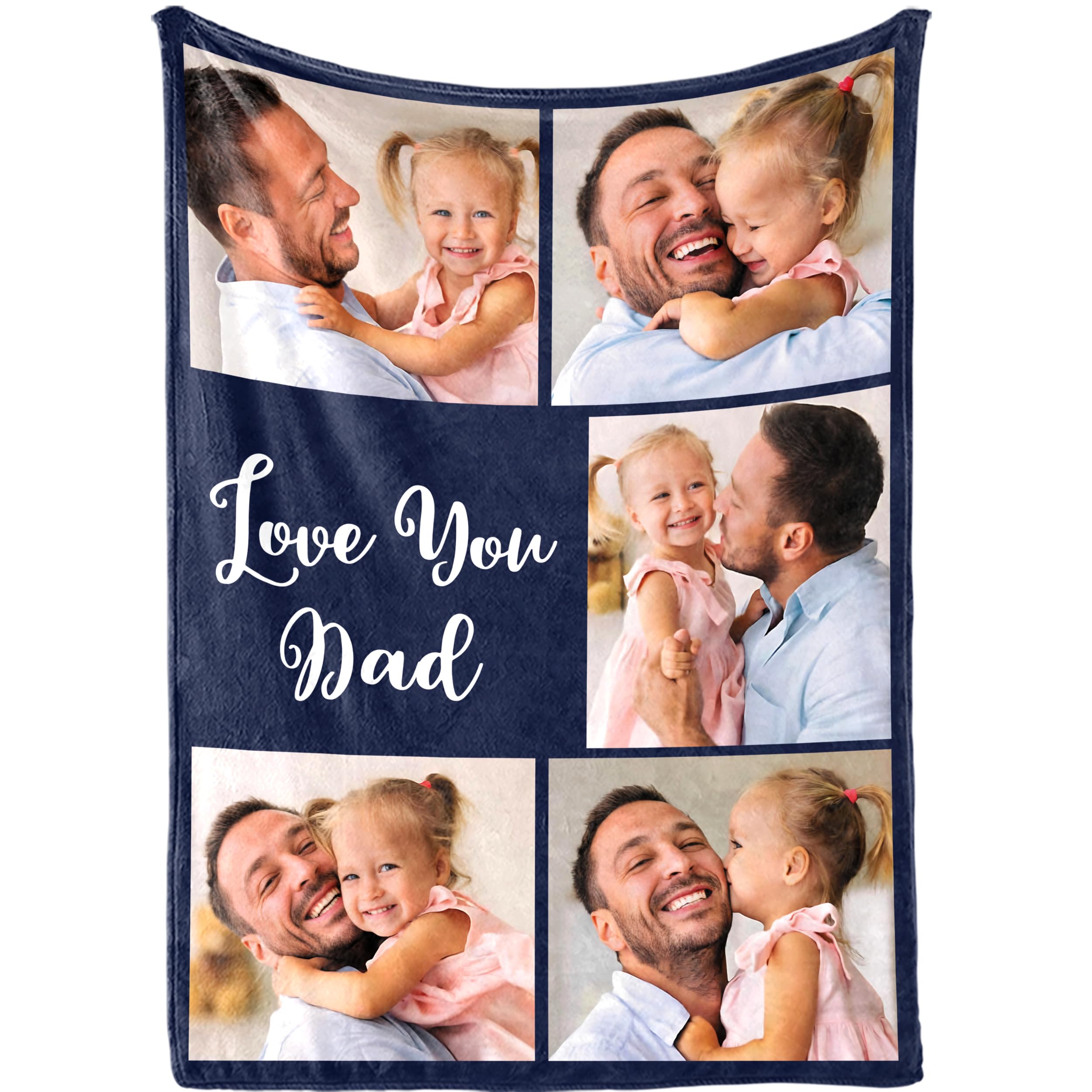 Custom Family Legacy Blanket - Personalized Photo and Text Throw for Generations