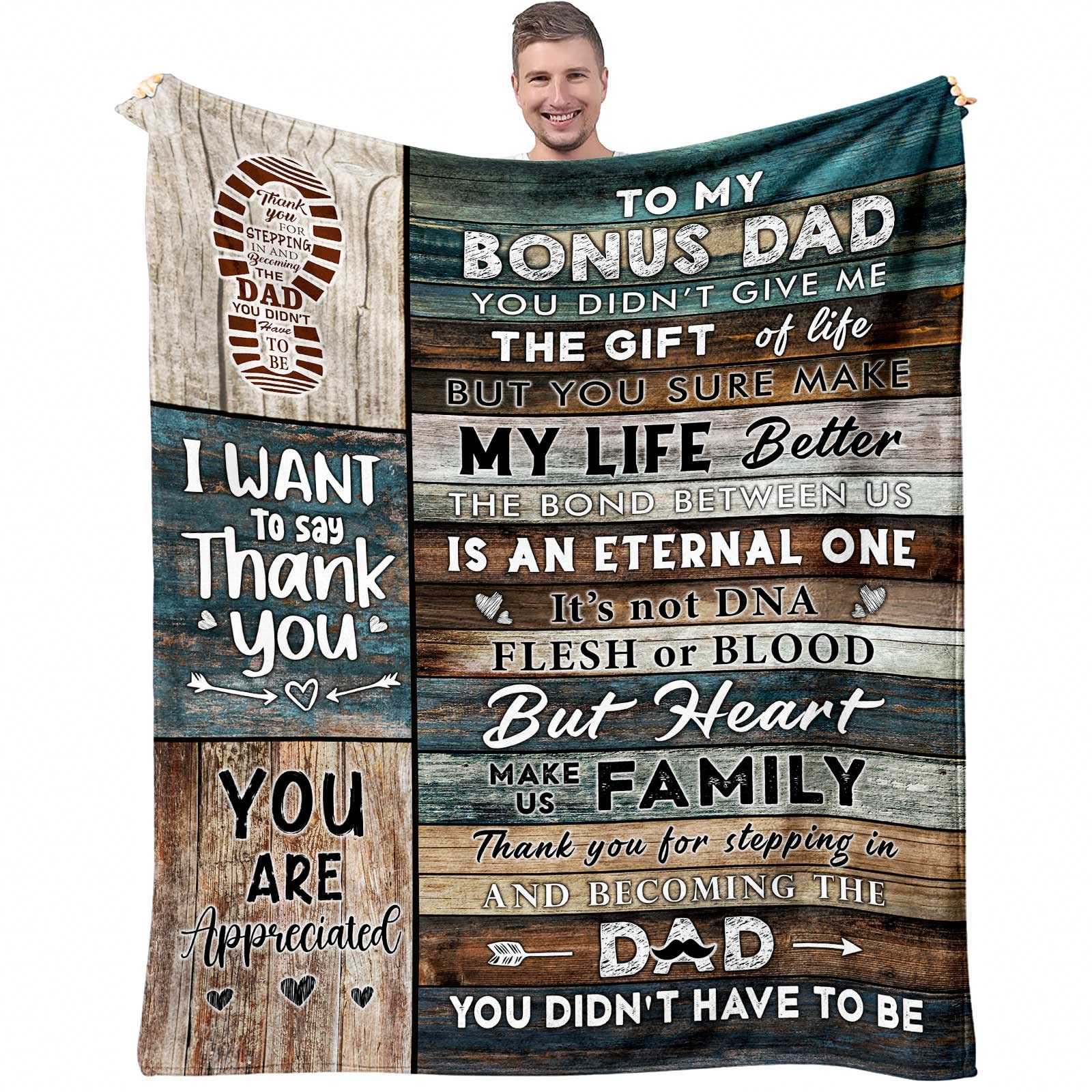 Custom Blanket with Photo - Personalized Throw for Birthdays and Anniversaries