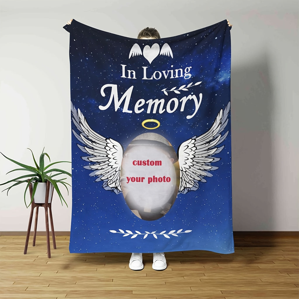 Personalized Anniversary Throw Blanket - Custom Couple Pictures and Stories