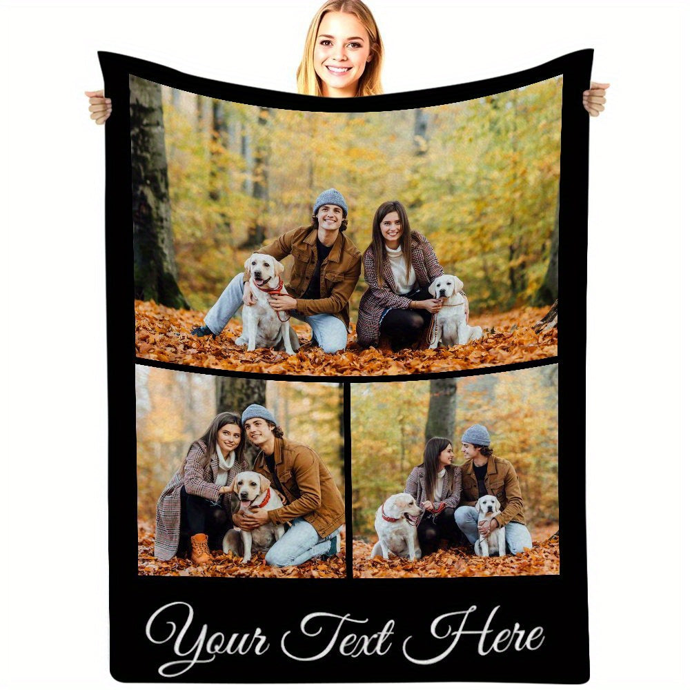 Personalized Shared Moments Blanket - Custom Comfort Photo Throw