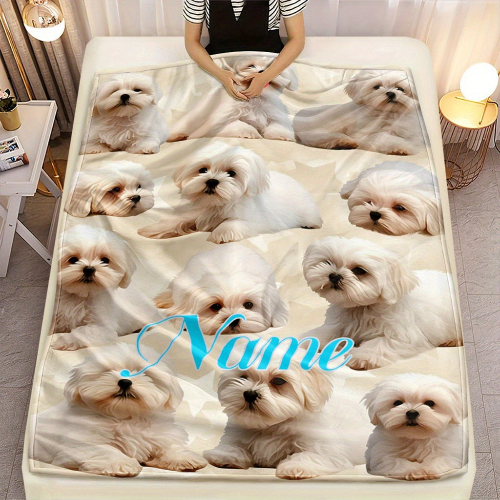 Personalized Photo Keepsake Throw - Soft Flannel Blanket