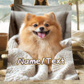 Custom Blanket with Photos - Personalized Fleece Throw for Home Decor