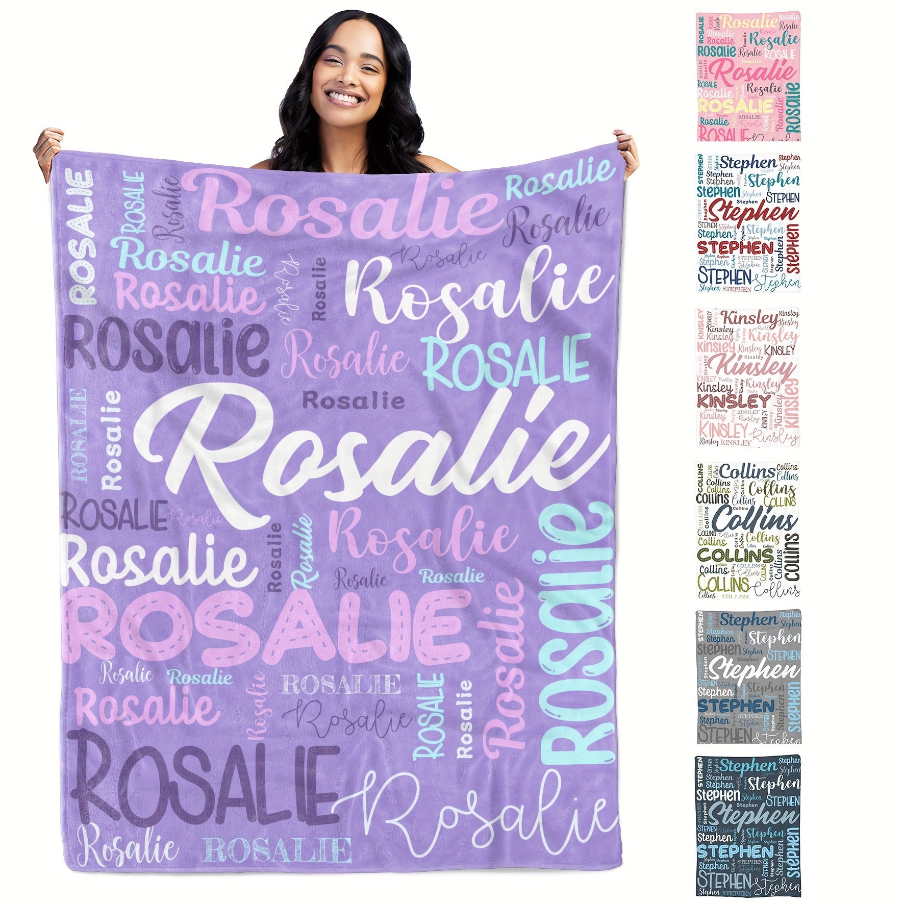 Personalized Family Comfort Throw - Custom Story and Photo Collection