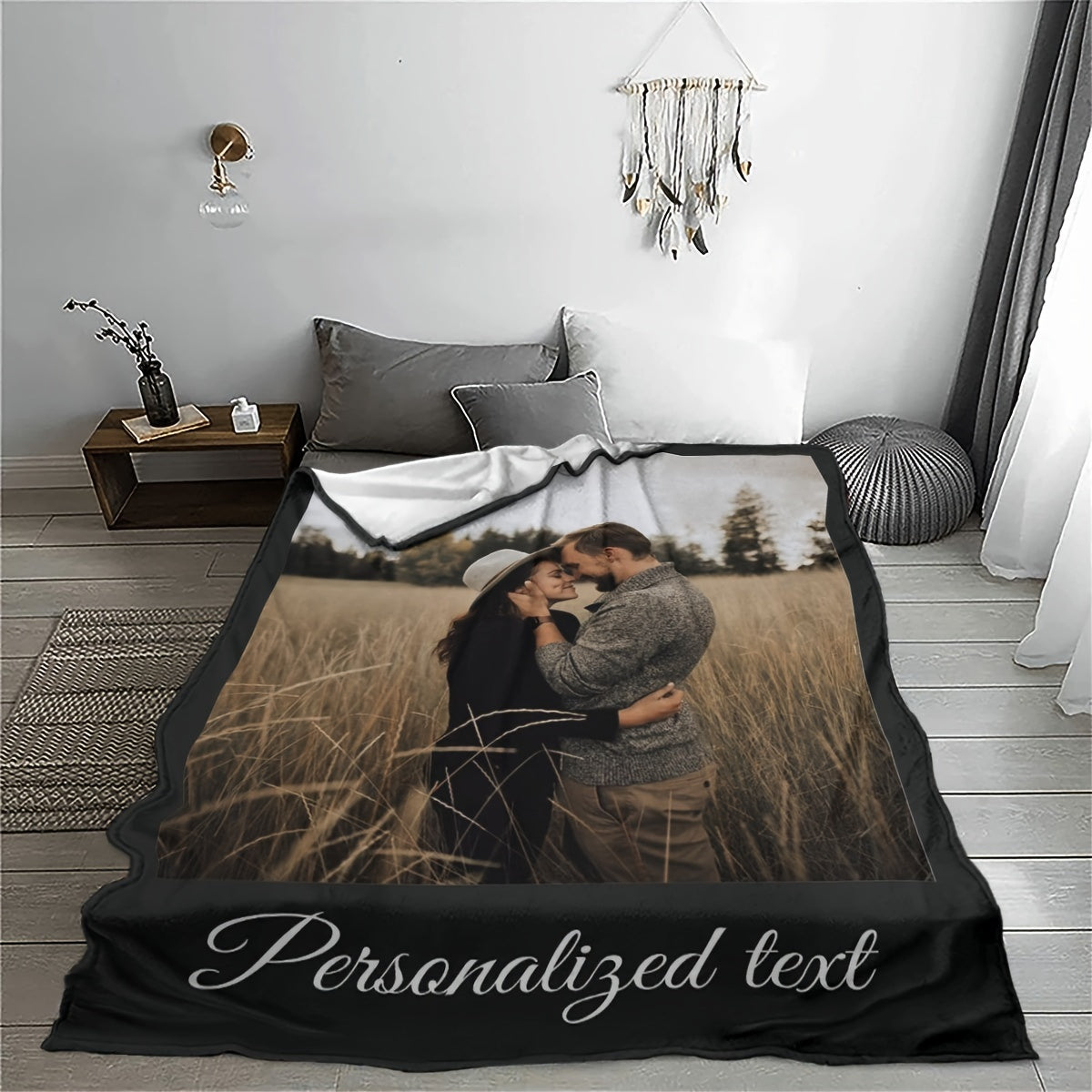 Custom Photo Blanket - Personalized Flannel Throw with Pictures