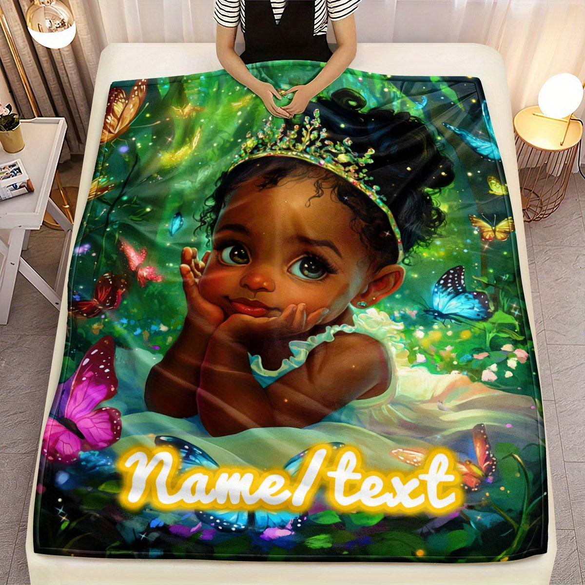 Custom Living Room Throw - Personalized Memory and Picture Design
