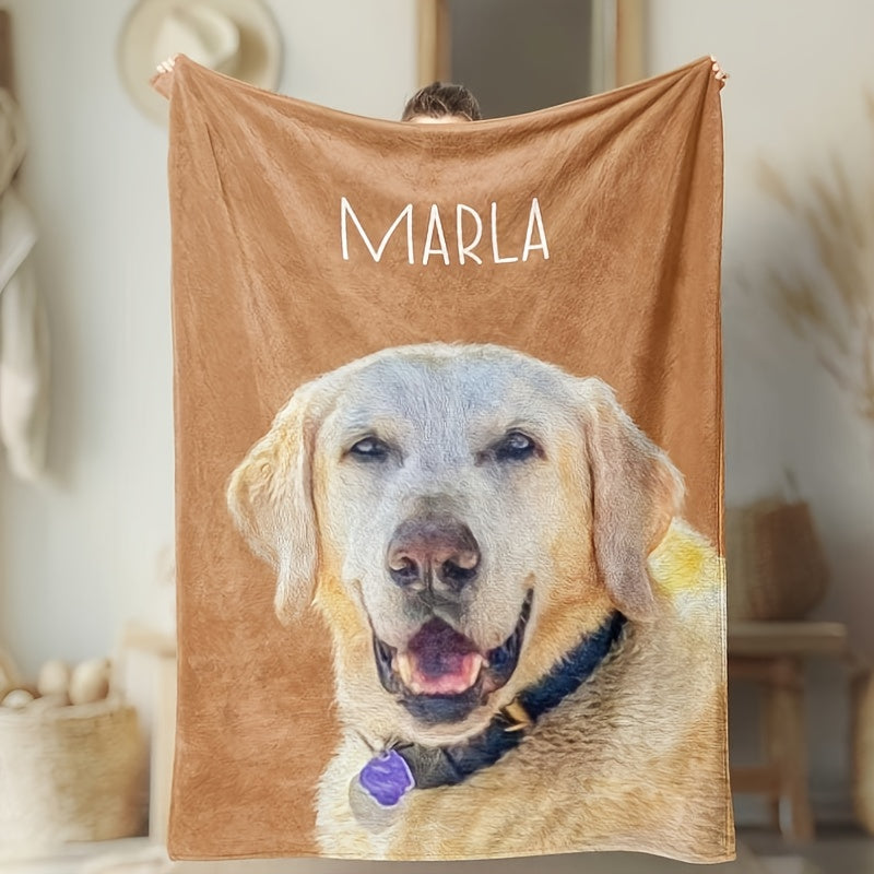 Personalized Picture Blanket - Custom Cozy Throw for Home Comfort