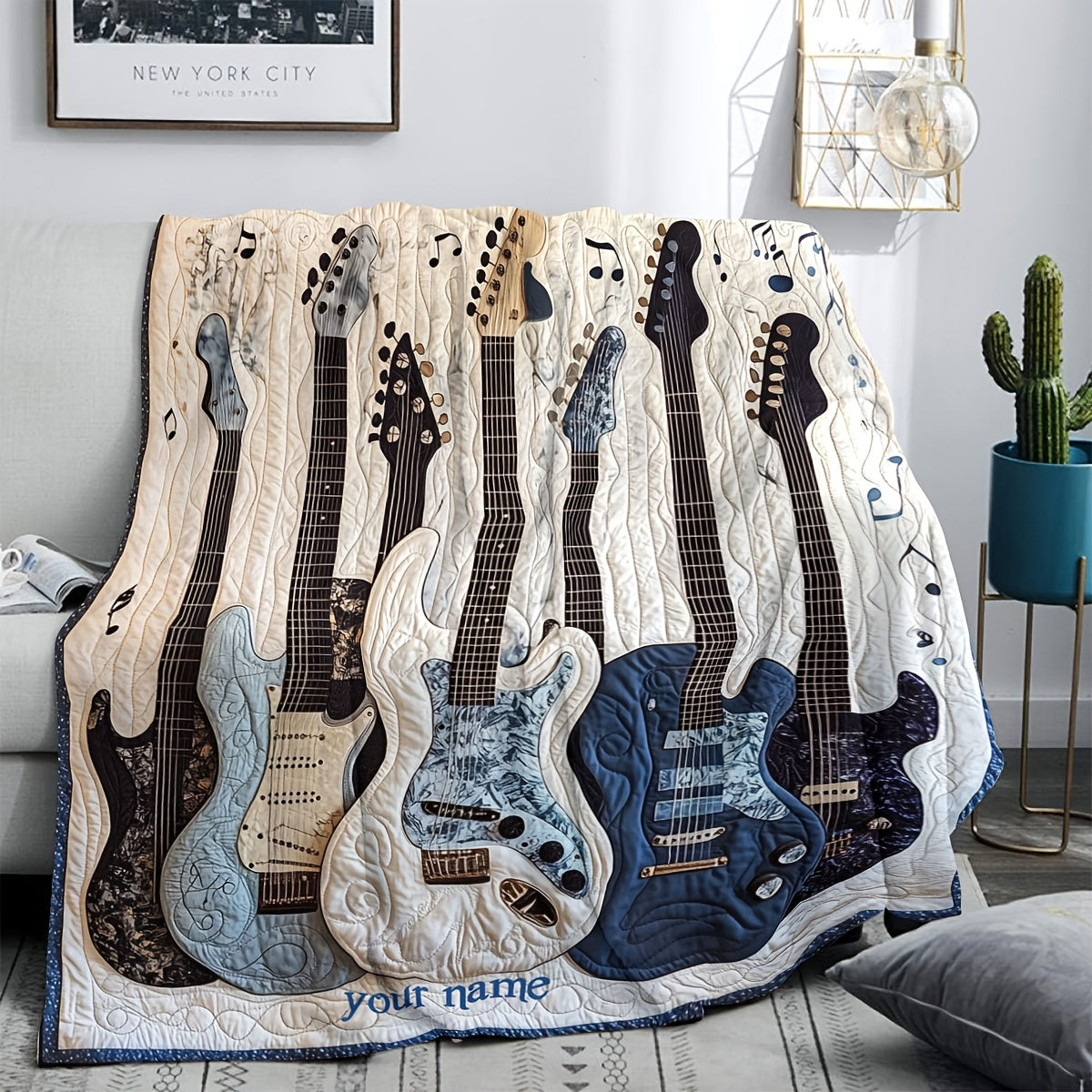 Custom Family Photo Blanket for Couch - Personalized Throw