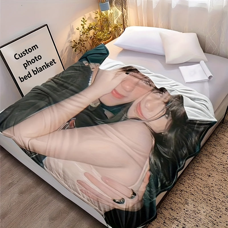 Custom Family Photo Throw Blanket - Personalized Keepsake